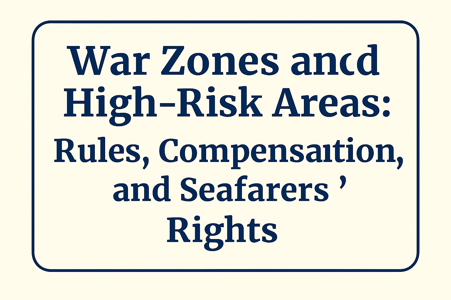 War Zones and High-Risk Areas – Rules, Pay, and Seafarers’ Rights