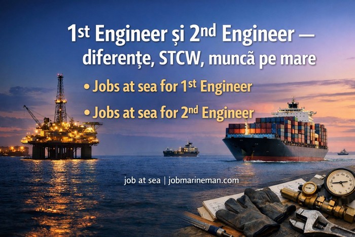 1st Engineer și 2nd Engineer  diferențe, STCW, muncă pe mare Jobs at sea for 1st Engineer Jobs at sea for 2nd Engineer.jpg