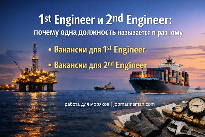 1st Engineer и 2nd Engineer почему одна должность называется по-разному Вакансии для 1st Engineer Вакансии для 2nd Engineer.jpg